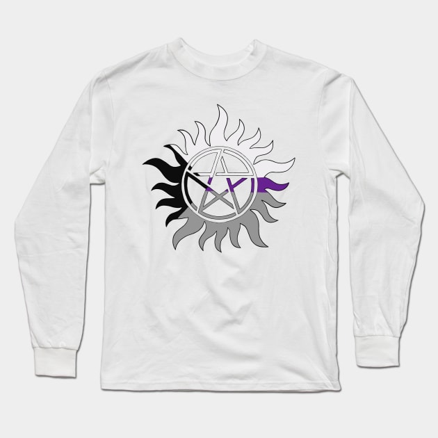 Demisexual Anti Possession Symbol Long Sleeve T-Shirt by KayWinchester92